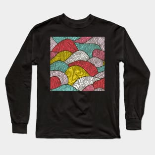 Zen Doodle Waves Long Sleeve T-Shirt